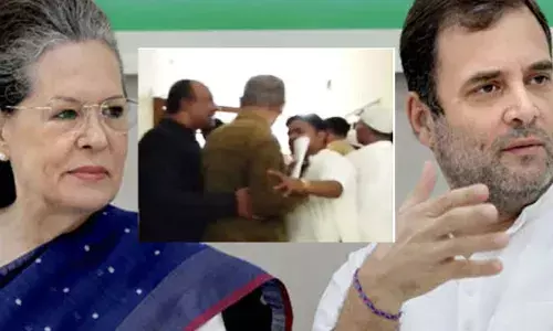 Moradabad Hindi News: कुर्सी के लिए कांग्रेसियों में तीखी बहस