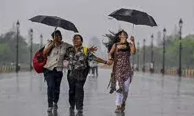 मानसून आया तो  बदला मौसम-हो रही झमाझम