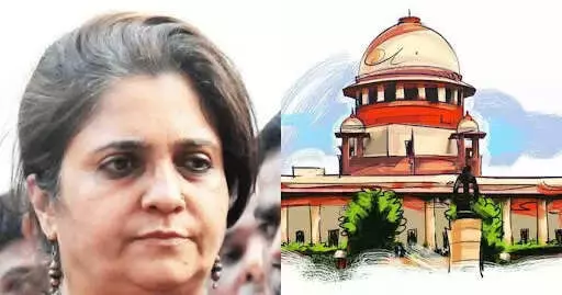 गुजरात दंगा मामला: तीस्ता सीतलवाड को सुप्रीम कोर्ट से राहत, अंतरिम जमानत बढाई गई. गुजरात दंगा मामला: तीस्ता सीतलवाड को सुप्रीम कोर्ट से राहत, अंतरिम जमानत बढाई गई.