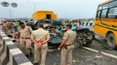 गाजियाबाद एक्सीडेंट न्यूज: गाजियाबाद में स्कूल बस और टीयूवी कार की टक्कर, छह लोगों की मौत, दो घायल गाजियाबाद एक्सीडेंट न्यूज: गाजियाबाद में स्कूल बस और टीयूवी कार की टक्कर, छह लोगों की मौत, दो घायल