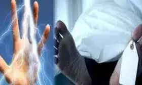 बैनर लगाते समय लगा करंट, एक की मौत, एक झुलसा