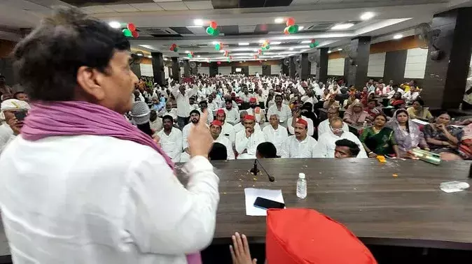 UP Politics: आजमगढ़ में शिवपाल यादव बोले- INDIA की मजबूती से भाजपा घबराई, 2024 में उनकी हार तय UP Politics: आजमगढ़ में शिवपाल यादव बोले- INDIA की मजबूती से भाजपा घबराई, 2024 में उनकी हार तय