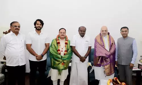 गठबंधन: एनडीए में शामिल हुई जेडीएस; अमित शाह और नड्डा की मौजूदगी में कुमारस्वामी ने थामा दामन