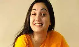 दिल्ली: द वैक्सीन वॉर फिल्म के प्रमोशन में दिखीं नुपुर शर्मा, लगे जय श्री राम के जयकारे