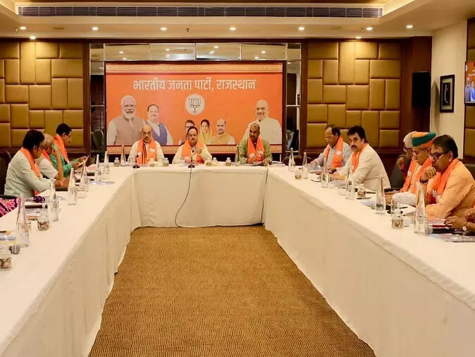 Rajasthan Election: नड्डा-शाह बैठक में नेताओं पर क्यों बरसे, सलाह भी दी; 48 घंटे में जारी हो सकती है पहली सूची Rajasthan Election: नड्डा-शाह बैठक में नेताओं पर क्यों बरसे, सलाह भी दी; 48 घंटे में जारी हो सकती है पहली सूची