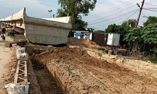 बदल रहा है गोरखपुर: ओंकारनगर-महुआतर ओवरब्रिज का अधिकांश हिस्सा बनकर तैयार, अब रेलवे ट्रैक पर निर्माण का इंतजार