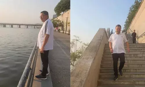 CM Dhami: दो दिवसीय अहमदाबाद दौरे पर मुख्यमंत्री, मॉर्निंग वॉक पर निकले, साबरमती रिवर फ्रंट की सैर