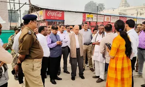 अयोध्या: निर्माण समिति के अध्यक्ष ने जन्मभूमि पथ का किया निरीक्षण, विकास कार्यों में देरी पर नाराजगी जताई अयोध्या: निर्माण समिति के अध्यक्ष ने जन्मभूमि पथ का किया निरीक्षण, विकास कार्यों में देरी पर नाराजगी जताई