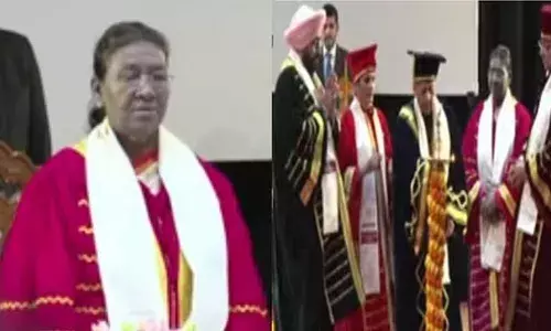 President Uttarakhand Visit: गढ़वाल विवि के दीक्षांत समारोह में पहुंचीं द्रौपदी मुर्मू, सीएम धामी भी मौजूद