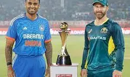 भारत-ऑस्ट्रेलिया के बीच पांचवां टी20 आज, सुंदर-तिलक को मिल सकता है मौका, कौन होगा बाहर? भारत-ऑस्ट्रेलिया के बीच पांचवां टी20 आज, सुंदर-तिलक को मिल सकता है मौका, कौन होगा बाहर?