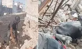 राजस्थान: अजमेर दरगाह के पास इमारत गिरी, 4-5 लोग दबे होने की आशंका राजस्थान: अजमेर दरगाह के पास इमारत गिरी, 4-5 लोग दबे होने की आशंका