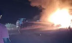 नोएडा में कार में लगी आग, एचआर कंसल्टेंट की जलकर मौत, फरीदाबाद में रोड रेज में गई महिला की जान