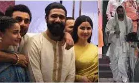 रणबीर के अंदाज ने जीता प्रशंसकों का दिल, अयोध्या मंदिर में विक्की के गले में हाथ डाले आए नजर