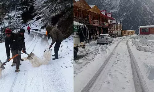 Gangotri Highway: बर्फ हटाने में जुटे मजदूर सुक्की टॉप से आगे , 28 घंटे बाद भी नहीं खुला हाईवे Gangotri Highway: बर्फ हटाने में जुटे मजदूर सुक्की टॉप से आगे , 28 घंटे बाद भी नहीं खुला हाईवे