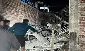 निर्माणाधीन फैक्टरी का लिंटर गिरा, एक श्रमिक की मौत, दूसरा गंभीर रूप से घायल