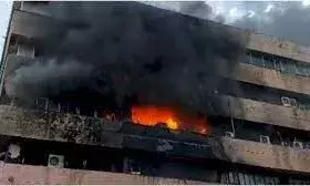 मध्यप्रदेश के वल्लभ भवन में लगी आग, यहां रखे हैं जरूरी दस्तावेज,