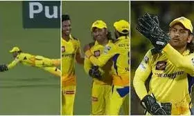 धोनी ने 0.6 सेकंड के रिएक्शन टाइम में 2.3 मीटर छलांग लगाकर लपका कैच, 42 साल की उम्र में दिखाई फिटनेस