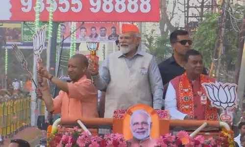 पीएम मोदी का गाजियाबाद में मेगा रोड शो, लाखों लोगों का हुजूम उमड़ा