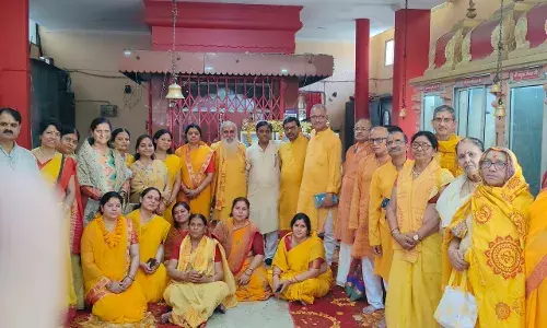 शिप्रा रिवेयरा मंदिर में गायत्री परिवार हरिद्वार ने अपना स्थापना दिवस मनाया