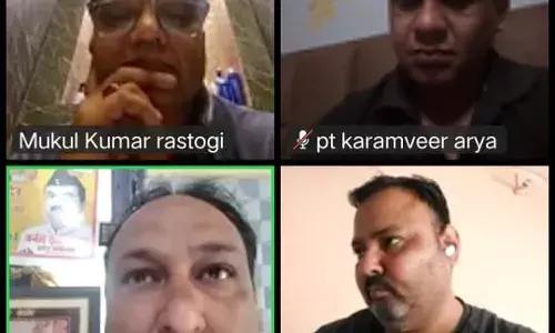 भाजपा के प्रदेश प्रवक्ता आलोक अवस्थी ने पश्चिमी उत्तर प्रदेश के मीडिया प्रभारियों की ली बैठक