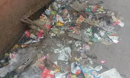 कड़कड़ मॉडल की यह गली कूड़े से रहती है भरी, बीमारी का खतरा