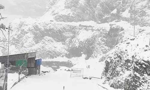 पर्वतीय इलाकों में बर्फबारी से बुझ रही जंगलों की आग पर्वतीय इलाकों में बर्फबारी से बुझ रही जंगलों की आग