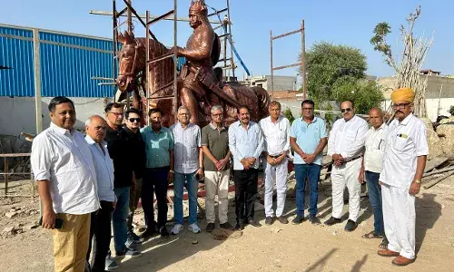 वसुंधरा चौक पर जल्द होगी वीर शिरोमणि महाराणा प्रताप की मू्र्ति की स्थापना, जाने कैसे तैयार हुई मूर्ति