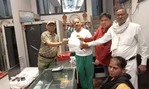 लखनऊ साइकिल यात्रा के लिए खोड़ा की प्रमुख मार्केट से मांगा जा रहा है जन समर्थन