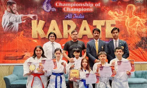 गोवा में आयोजित ऑल इंडिया नेशनल कराटे चैंपियनशिप में इंदिरापुरम कराटे स्कूल के खिलाड़ियों ने जीते 6 मेडल