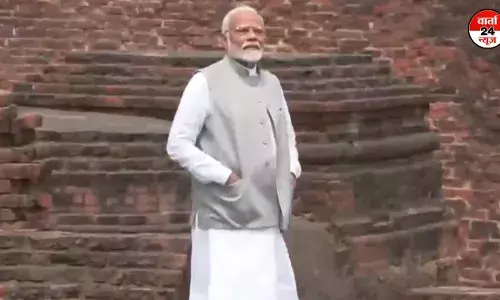 पीएम मोदी ने नालंदा यूनिवर्सिटी के नए कैंपस का किया उद्घाटन, उसके पहले प्राचीन नालंदा यूनिवर्सिटी का किया दौरा पीएम मोदी ने नालंदा यूनिवर्सिटी के नए कैंपस का किया उद्घाटन, उसके पहले प्राचीन नालंदा यूनिवर्सिटी का किया दौरा