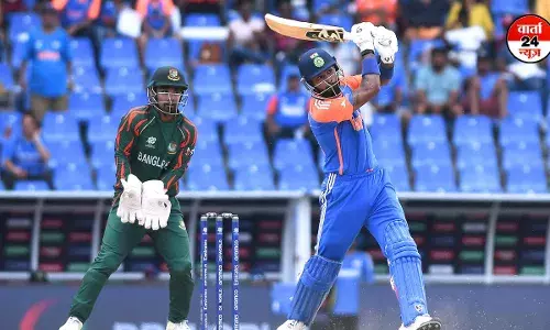 बांग्लादेश को भारतीय टीम ने दिया 197 रनों का लक्ष्य, हार्दिक पांड्या ने जड़ा अर्धशतक बांग्लादेश को भारतीय टीम ने दिया 197 रनों का लक्ष्य, हार्दिक पांड्या ने जड़ा अर्धशतक
