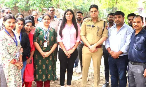 पुलिस प्रशासन के साथ नमो गंगे टीम ने किया पौधारोपण