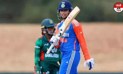 वूमेन्स एशिया कप में भारतीय टीम पहुंची सेमीफाइनल, बांग्लादेश को 10 विकेट से हराया वूमेन्स एशिया कप में भारतीय टीम पहुंची सेमीफाइनल, बांग्लादेश को 10 विकेट से हराया