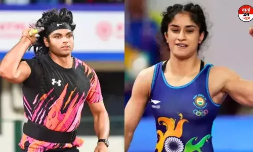 पेरिस ओलंपिक: नीरज चोपड़ा फाइनल में पहुंचे, विनेश फोगाट ने सेमीफाइनल में की एंट्री पेरिस ओलंपिक: नीरज चोपड़ा फाइनल में पहुंचे, विनेश फोगाट ने सेमीफाइनल में की एंट्री