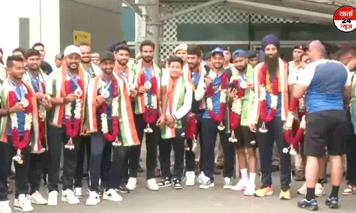 भारतीय पुरुष हॉकी टीम ने कांस्य पदक जीतकर लौटे भारत, कप्तान हरमनप्रीत सिंह ने कहा- हमारी कोशिश थी कि हम गोल्ड मेडल जीतें