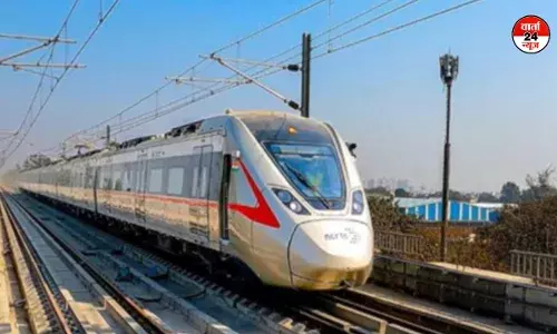 मेरठ साउथ स्टेशन से आज देर से चली नमो भारत ट्रेन, यात्री हुए परेशान मेरठ साउथ स्टेशन से आज देर से चली नमो भारत ट्रेन, यात्री हुए परेशान