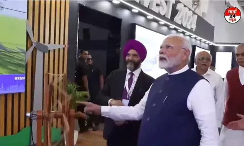 पीएम मोदी ने चौथे वैश्विक अक्षय ऊर्जा निवेशक सम्मेलन का किया उद्घाटन