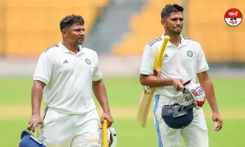 भारतीय खिलाड़ी सरफराज खान के छोटे भाई मुशीर खान का कार एक्सीडेंट, गर्दन में लगी चोट, ईरानी कप से हुए बाहर भारतीय खिलाड़ी सरफराज खान के छोटे भाई मुशीर खान का कार एक्सीडेंट, गर्दन में लगी चोट, ईरानी कप से हुए बाहर