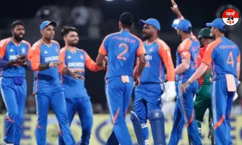 भारत ने शुरू किया जीत का आगाज, पहले मैच में बांग्लादेश को 7 विकेट से हराया भारत ने शुरू किया जीत का आगाज, पहले मैच में बांग्लादेश को 7 विकेट से हराया