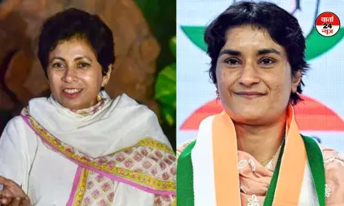 हरियाणा में वोटों की गिनती की रफ्तार पर कांग्रेस ने उठाए सवाल, विनेश फोगाट जीत के करीब हरियाणा में वोटों की गिनती की रफ्तार पर कांग्रेस ने उठाए सवाल, विनेश फोगाट जीत के करीब