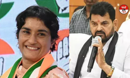 विनेश फोगाट चुनाव जीत गई मगर कांग्रेस का तो सत्यानाश हो गया: बृजभूषण शरण सिंह विनेश फोगाट चुनाव जीत गई मगर कांग्रेस का तो सत्यानाश हो गया: बृजभूषण शरण सिंह