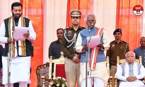 17 अक्टूबर को नायब सिंह सैनी दूसरी बार मुख्यमंत्री पद की लेंगे शपथ 17 अक्टूबर को नायब सिंह सैनी दूसरी बार मुख्यमंत्री पद की लेंगे शपथ