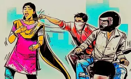 DRDO के अधिकारी की पत्नी से बदमाशों ने चेन लूट की DRDO के अधिकारी की पत्नी से बदमाशों ने चेन लूट की