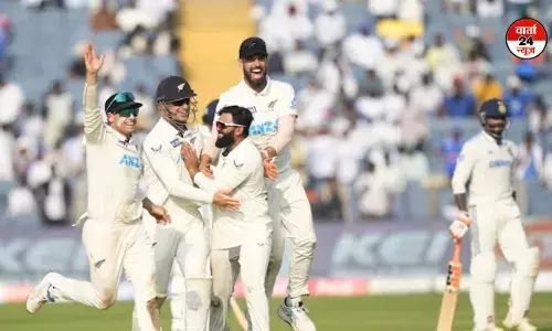 न्यूजीलैंड ने भारत को घरेलू मैदान पर 12 साल बाद टेस्ट सीरीज में दी शिकस्त, 113 रनों से हराया न्यूजीलैंड ने भारत को घरेलू मैदान पर 12 साल बाद टेस्ट सीरीज में दी शिकस्त, 113 रनों से हराया
