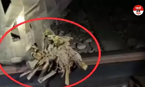 लखनऊ में बरेली-वाराणसी एक्सप्रेस को पलटाने की साजिश! ट्रैक पर लकड़ी और पत्थर मिले लखनऊ में बरेली-वाराणसी एक्सप्रेस को पलटाने की साजिश! ट्रैक पर लकड़ी और पत्थर मिले