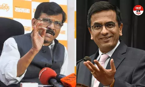 महाराष्ट्र चुनाव में महाविकास आघाड़ी की हार के लिए डी वाई चंद्रचूड़ जिम्मेदार है: संजय राउत महाराष्ट्र चुनाव में महाविकास आघाड़ी की हार के लिए डी वाई चंद्रचूड़ जिम्मेदार है: संजय राउत