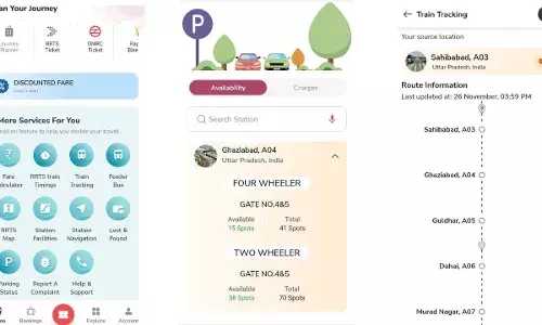 एनसीआरटीसी ने आरआरटीएस कनेक्ट ऐप पर ग्राउंडब्रेकिंग लाइव ट्रेन ट्रैकिंग और लाइव पार्किंग स्टेटस फीचर किया लॉन्च एनसीआरटीसी ने आरआरटीएस कनेक्ट ऐप पर ग्राउंडब्रेकिंग लाइव ट्रेन ट्रैकिंग और लाइव पार्किंग स्टेटस फीचर किया लॉन्च