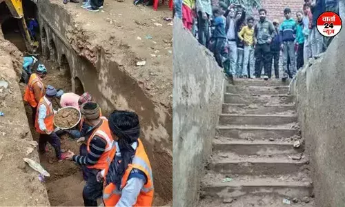 संभल में यूपी में मिली सदियों पुरानी बावड़ी, एएसआई टीम ने किया निरीक्षण संभल में यूपी में मिली सदियों पुरानी बावड़ी, एएसआई टीम ने किया निरीक्षण