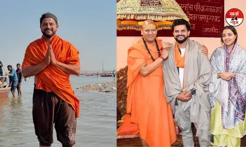 सुरेश रैना ने त्रिवेणी संगम में लगाई डुबकी सुरेश रैना ने त्रिवेणी संगम में लगाई डुबकी