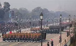 गणतंत्र दिवस परेड में इंडोनेशिया की 190 सदस्यीय बैंड और 152 कर्मियों की ऐतिहासिक मार्चिंग गणतंत्र दिवस परेड में इंडोनेशिया की 190 सदस्यीय बैंड और 152 कर्मियों की ऐतिहासिक मार्चिंग